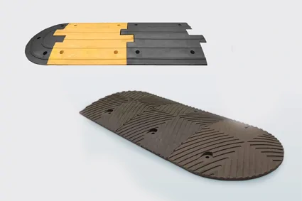 Polymer-sand speed bumps