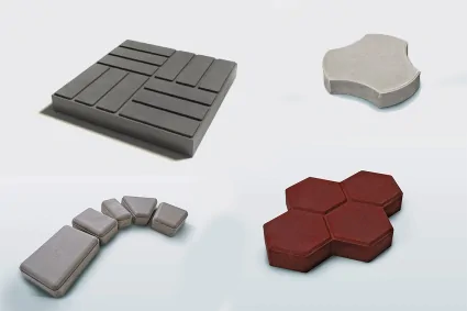 Polymer-sand paving slabs