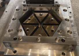 Manufacture of press molds for polymer-sand production