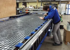Modernization of a GRP grating production line