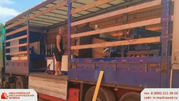 Shipment of a fiberglass-profile production line to Orel